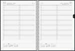 2027 BRUNNEN Buchkalender A4 sw 1S/1T Wire-O