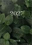 2027 BRUNNEN Buchkalender A5 Leaves 1S/1T