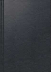 2027 BRUNNEN Buchkalender A5 sw 1S/1T Leder