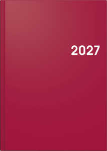 2027 BRUNNEN Buchkalender A5 rot