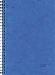 2027 BRUNNEN Buchkalender A5 blau 2S/1W WireO