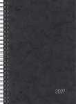 2027 BRUNNEN Buchkalender A5 schwarz 2S/1W WireO