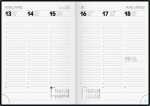 2027 BRUNNEN Buchkalender A5 sw 2S/1W Gummizug