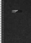 2027 BRUNNEN Buchkalender A5 schwarz 2S/1W WireO