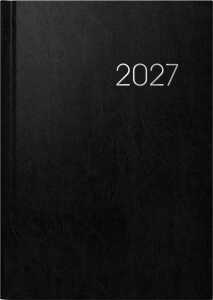 2027 BRUNNEN Buchkalender A5 sw 2S/1W Balacron