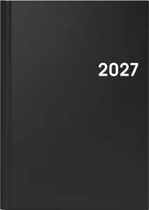 2027 BRUNNEN Buchkalender A5 sw 2S/1W