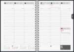 2027 BRUNNEN Buchkalender17x24cm sw2S/1W Wire-O
