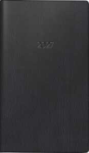 2027 Glocken Sichtkalender 2S/1Mo 9x15cm schwarz