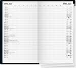 2027 Glocken Faltkalender 9x15cm sort 2S/1M