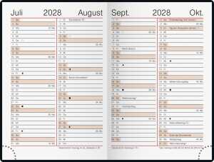 2027 rido/idé TaschenkalenderPartnerBord1W/2SAlph