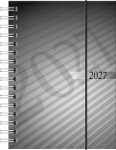 2027 rido/idé Taschenkalender PP Wire-o schwarz