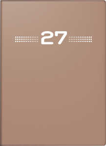 2027 rido/idé TaschenkalenderPerfect 1W/2S caramel