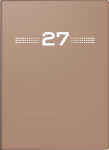 2027 rido/idé TaschenkalenderPerfect 1W/2S caramel