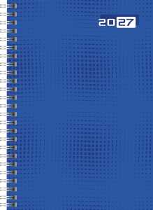 2027 rido/idé BuchkalenderFutura2 1W/2S blau