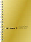 2027 rido/idé BuchkalenderFutura2 1W/2S gold
