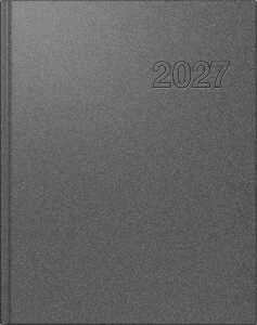 2027 rido/idé BuchkalenderChefplaner grau 1T/1S