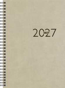 2027 rido/idé BuchkalenderStudioplan grau Prestige