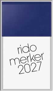 2027 rido/idé TischkalenderMerker d.bl 1T/1SMira