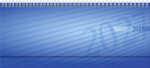 2027 rido/idé Querkalender septant PP blau