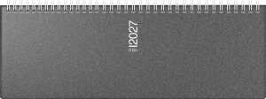 2027 rido/idé QuerkalenderSeptant grau 1W/2S Refl