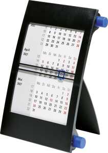 2027 rido/idé Drei-Monats-Tischkalender blau
