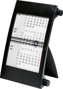 2027 rido/idé Drei-Monats-Tischkalender sw
