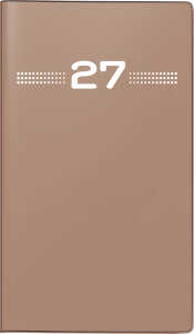 2027 rido/idé PlankalenderMiniplaner1M/2S caramel