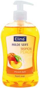 ELINA Seife flüssig 500ml Pfirsich mit Spender