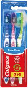 COLGATE Zahnbürste 3er Extra Clean Medium