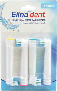 ELINA Zahnbürste Aufsteck-Bürsten Universal 4er