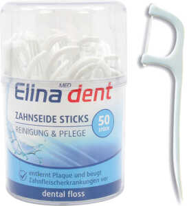 ELINA Zahnseide Sticks 50er in Standdose