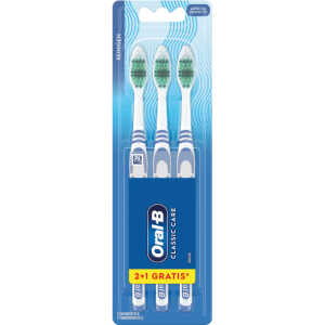 ORAL-BZahnbürste ORAL-B Classic Care 35 mittel 2+1