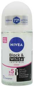 NIVEA Deoroller 50ml Black&White Invisible Clear