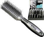 ELINA Haarbürste gumm. Griff 22-24cm Displ.6-f.sort.
