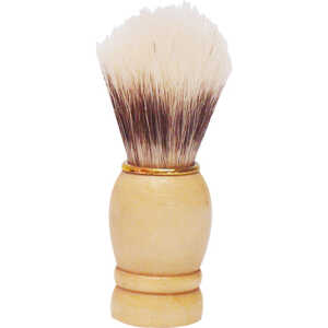 ELINA Rasierpinsel Holzgriff mit goldenem Ring 9 cm
