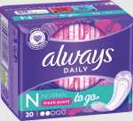 ALWAYS Slipeinlagen Daily Fresh Normal to go 20