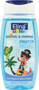 ELINA Dusch Gel Kids 250ml 2in1 Pirateninsel