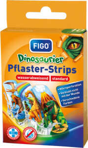 FIGO Wundverband Kinder 10er Strips Dinosaurier