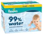 PAMPERS Feuchttücher 99% Water 12x60 Stück