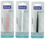 ELINA Pinzette 3 farbig 8,5cm auf Blisterkarte Schwarz,