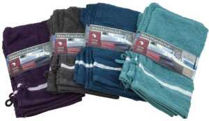 Waschhandschuh 5er Pack 17x25cm Farben Lieferumfang 4 Stück sortiert
