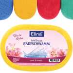 ELINA Schwamm Badeschwamm oval 5f.so.14,2x9,2x5cm