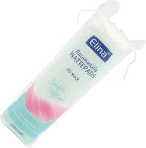 ELINA Wattepads 80er Make-Up , Durchmesser 5 cm