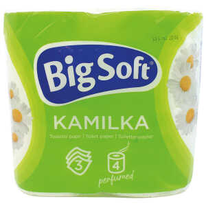 BIG SOFT Toilettenpapier 3-lag. 4x160 Bl. Kamilka ]