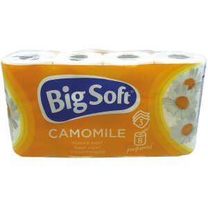 BIG SOFT Toilettenpapier 3-lag. 8x150 Camomile