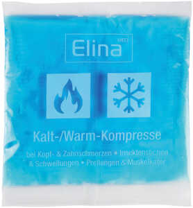 ELINA Kompresse Gel Pad kalt/warm 15x15cm mikrowellengeeignet, Medizinprodukt