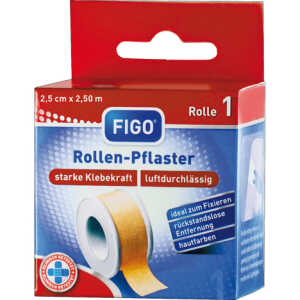 FIGO Wundpflaster 2,5cmx2,5m hautfarben hygienisch
