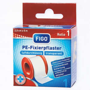 FIGO Wundpflaster 2,5cmx5m Fixierpflaster transparent