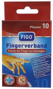 FIGO Wundverband 10er Finger-Verband 12x2cm elastisch