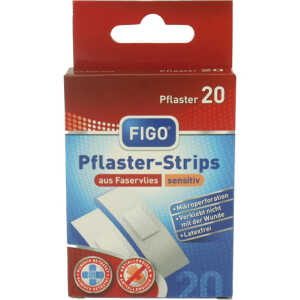 FIGO Wundverband Strips 20er sensitiv latexfrei